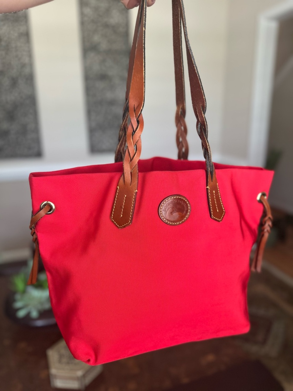 Dooney & Bourke Red Nylon Tote